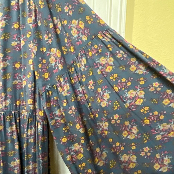 Natural Life Floral Embroidered Oversized Dress Sz Large Cottage Peasant Prairie - Picture 5 of 12